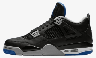 Nike Air Jordan 4 Retro Black / Game Royal / Matte - Jordan 4 Motorsport Black