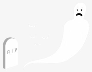 Illustration Of A Ghost By A - Illustration
