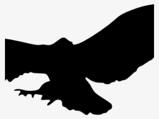 Black Eagle Clipart Soaring Eagle - Eagle Silhouette No Background