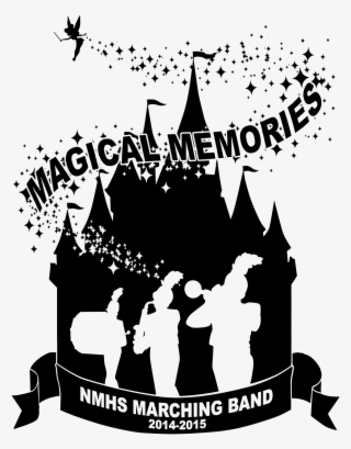 Marching Band Silhouette Clip Art - Tinkerbell And Castle