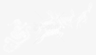 Free Png Santa Snowy Sleigh Silhouette Png Images Transparent - Illustration