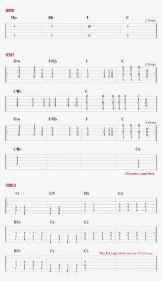 Tablature For 21 Guns By Green Day - Sheet Music
