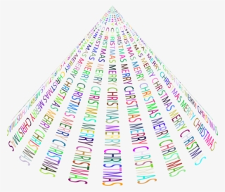 Christmas Tree Typography Type Ii Prismatic - Triangle