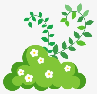 Shrub Clip Art - Grass Flowers Png Vector