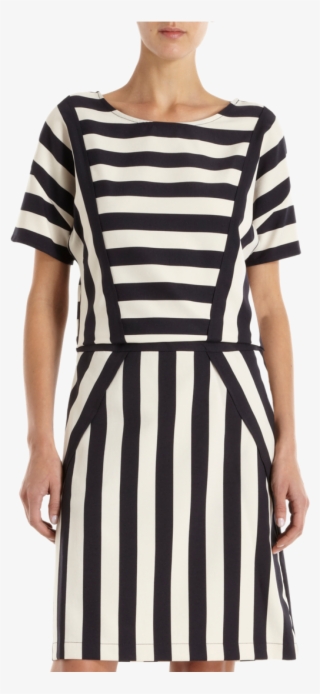 Marc By Marc Jacobs Black And White Stripe Dress - Day Dress