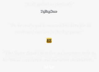 Snickers Goes Live - Entertainment Tonight