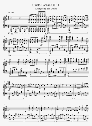 Hangyaku No Lelouch - Sheet Music