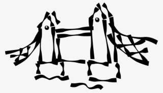 Vector Illustration Of Tower Bridge Bascule And Suspension