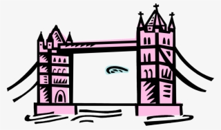 Vector Illustration Of Tower Bridge Bascule And Suspension