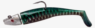 Al Gags Whip It Fish Green Mack Rattle Head 6" 3 5/8oz - Sardine