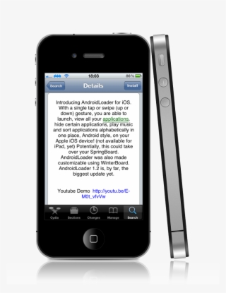 The Name Of The Tweak Will No Doubt Give It Away, But - Iphone 4 Sideways
