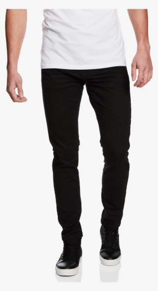 Black Amana Slim Tapered Jean - Pocket