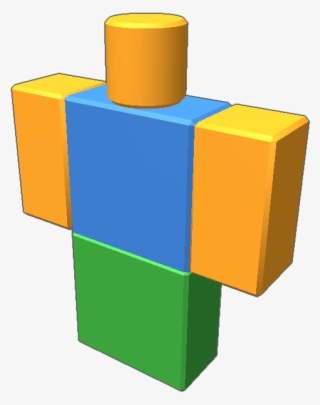 A Roblox Avatar In A Noob Skin - Illustration