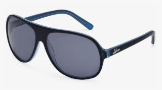 S4 Optics Hansel Gloss Dark Blue Tricolor / Grey Polarized - Gucci Men Sunglasses