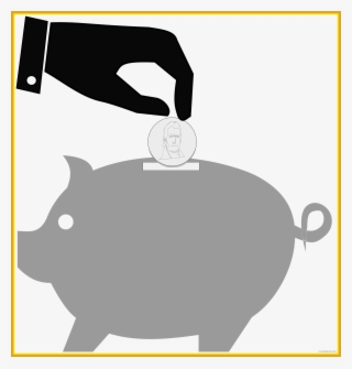 Amazing Piggy Bank And Falling Coins Royalty Vector - Gambar Kartun Celengan