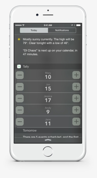 Tally2 Iphone6 Today - Smartphone