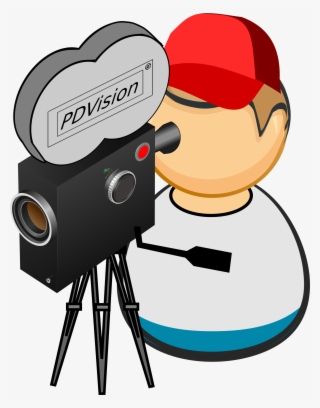 Camera Man Vector Clipart Image - Camera Cinema Gif Png