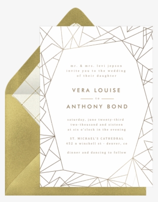 Image Free Library Invitations Greenvelope Com Invitation - Geometric Invitation Designs