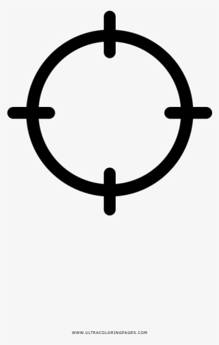 Crosshair Coloring Page - Gun Shot Target
