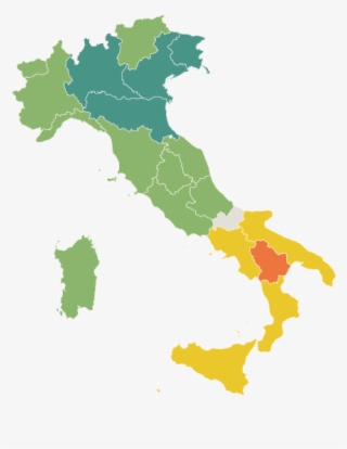 Proficiency By Region And City - Map Of Italy