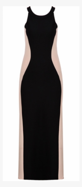 'angelie' Maxi Dress With Optical Illusion ' - Gown