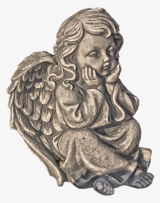Figure, Angel, Cherub, Wing, Female, Thoughtful - Carving