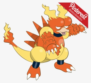 In Battle, Magmar Blows Out Intensely Hot Flames From - Pinterest