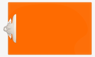 Orange Acrylic Clipboard With 6'' Jumbo Board Clip - Illustration