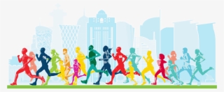 Register Today, Get Training, And We'll See You On - Doha Marathon 2019 Logo