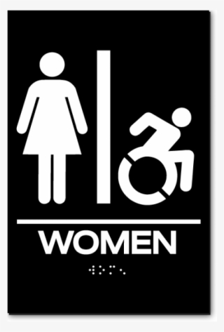 Women Speedy Wheelchair Restroom Sign - Accessible Women's Restroom Signs