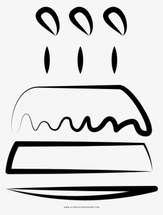 Bolo De Aniversário Coloring Page