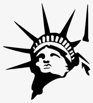 Sticker Statue De La Liberte Tete Ambiance Sticker - Tete Statue De La Liberte