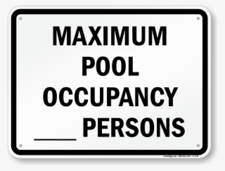 Zoom, Price, Buy - Pool Occupancy Signs