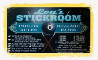 Lou's Stickroom Sign - Seward And Kissel