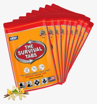Survival Tabs 3 Day Food Supply 36 Tabs Vanilla Flavor - Coquelicot