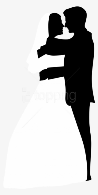 Free Png Wedding Couple Silhouettes Clip Art Png Images - Wedding Couples Silhouette Png