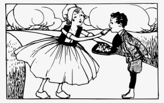 This Free Icons Png Design Of Girl Feeding A Boy