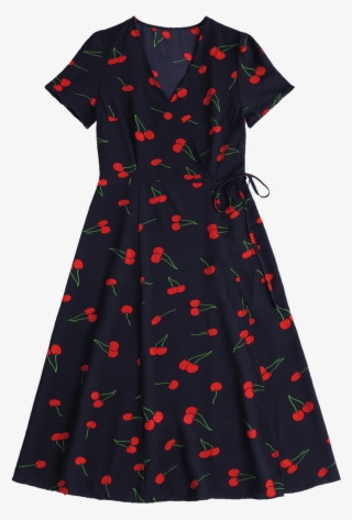 Midi Dress For Women Dropshiper,midi Dresses For Girls - Váy Họa Tiết Cherry
