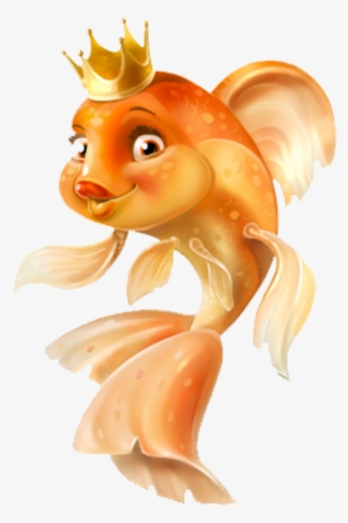 Clipart, Cartoon Fish, Little Fish, Fish Art, Goldfish, - Fish Queen