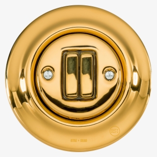 Porcelain Wall Switch Gold Double - Latching Relay