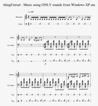 Music Using Only Sounds From Windows Xp And 98 2 Sheet - Sheet Music