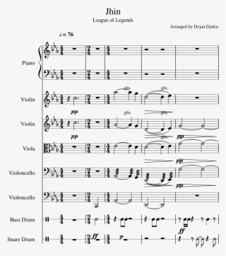 Jhin - Sheet Music