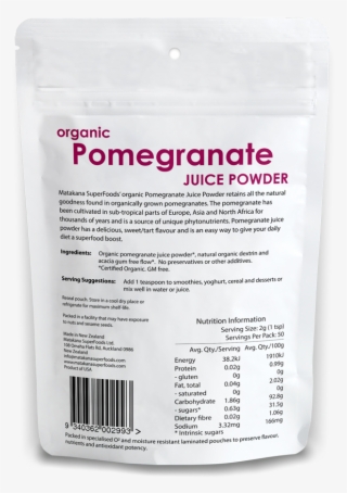 Organic Pomegranate Powder 100g - Cosmetics
