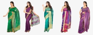 Assorted 5 Cotton Silk Saree Collections - Silk