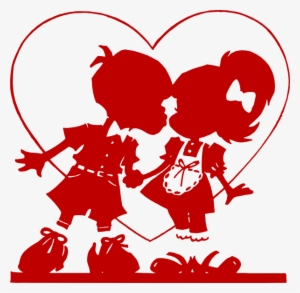 Red Valentine Kiss Clip Art At Clker - Hugs And Kisses For Him