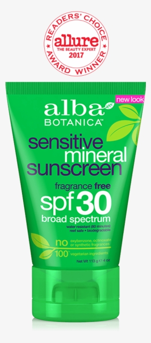 Coral Reef Safe - Alba Botanica Very Emollient Fragrance Free Spf 30