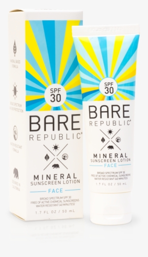 Bare Republic Mineral Spf 30 Face Sunscreen Lotion, - Bare Republic Natural Mineral Sunscreen Tinted Face