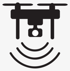 Drone Icon Design Connection Connect Wifi Transmition - Unmanned Aerial Vehicle