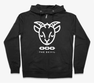 The Devil Tarot Zip Hoodie