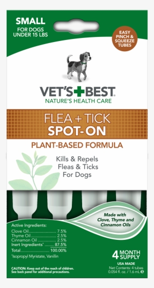 Vet's Best Flea And Tick Spot-on Drops Topical Treatment - Vet's Best Allergy Itch Relief Dog Shampoo, 16 Oz